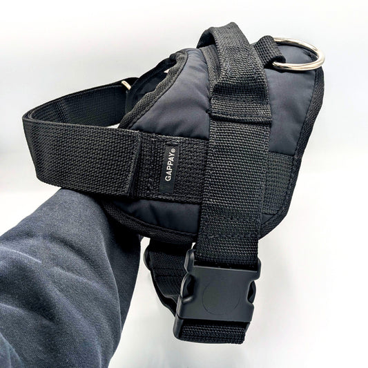 Gappay Rex Harness – Durable, adjustable harness with stainless steel ring for control, protection work & obedience training.