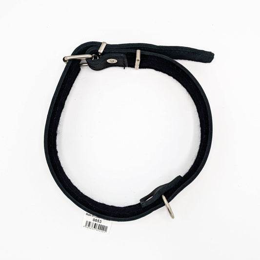 Gappay Leather Collar – Soft leather, stainless steel buckle, adjustable fit for comfort, control, and stylish everyday wear.