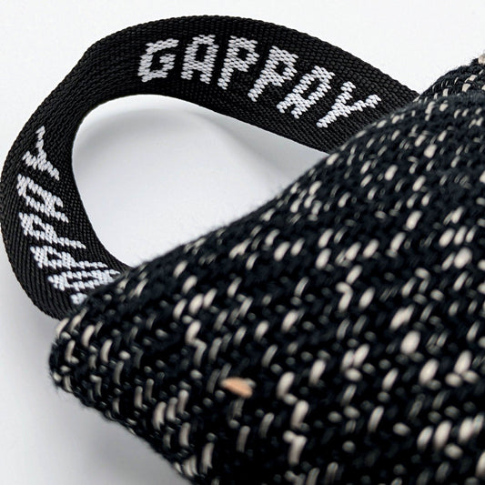 Gappay Puppy Bite Pillow – Nylcot material, padded for safety, with 2 straps and target ring for early bite training and focus development.