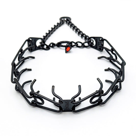 Herm Sprenger Prong Collar – German-made stainless steel collar for controlled, humane corrections and improved dog training communication.