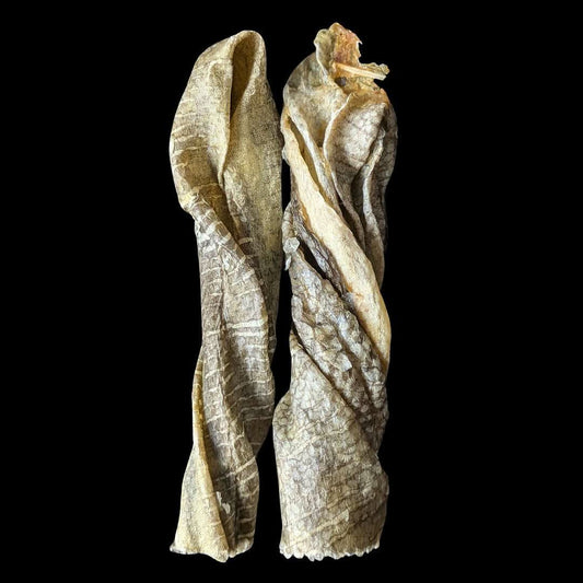 Top Tier Fish Twists – 100% whitefish skin chews, rich in Omega-3 for healthy teeth, joints, and shiny coats, perfect for all dogs.